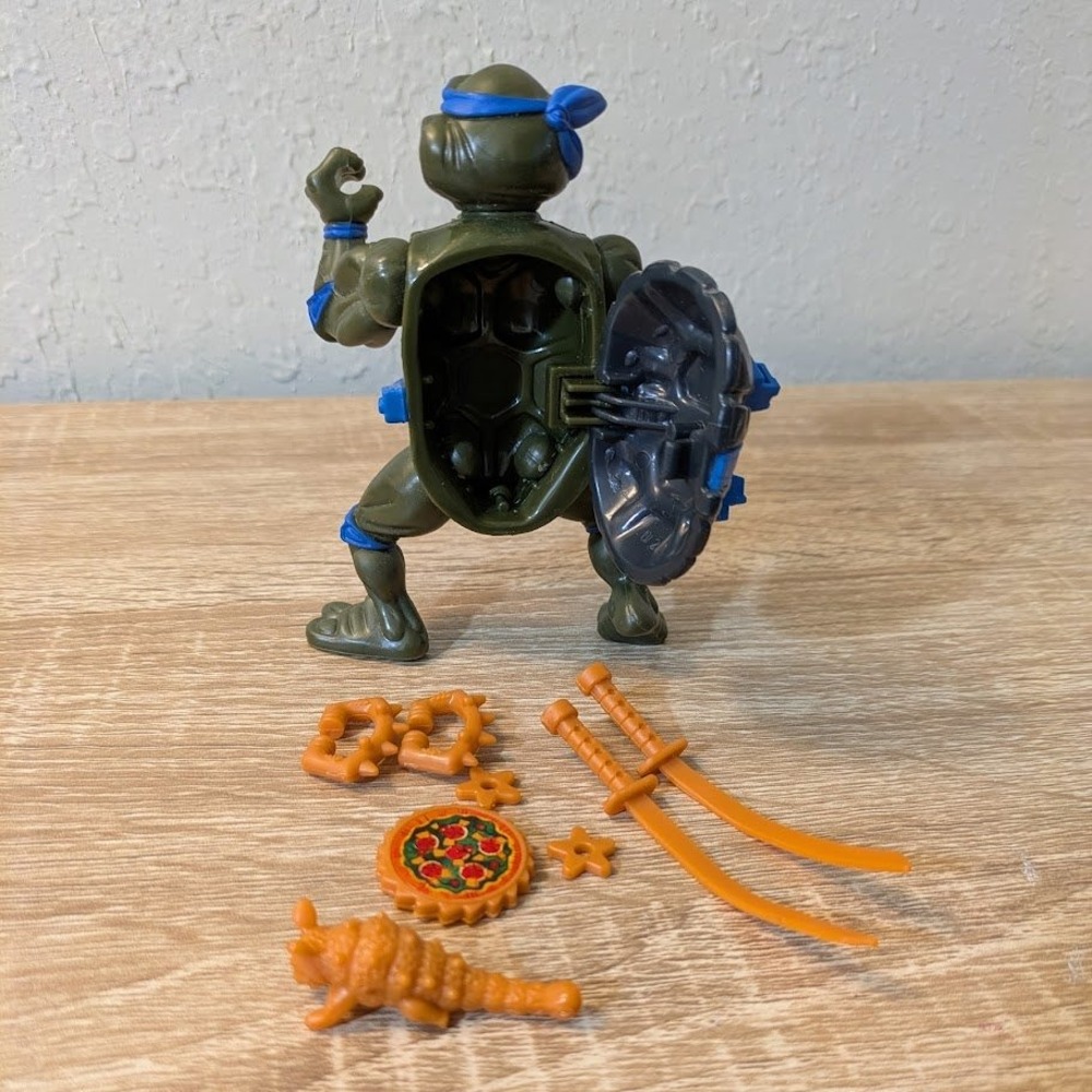 TMNT Leonardo Storage Shell Action Figure Playmates 2022 Viacom Blue Leonardo‎ - Picture 5 of 7